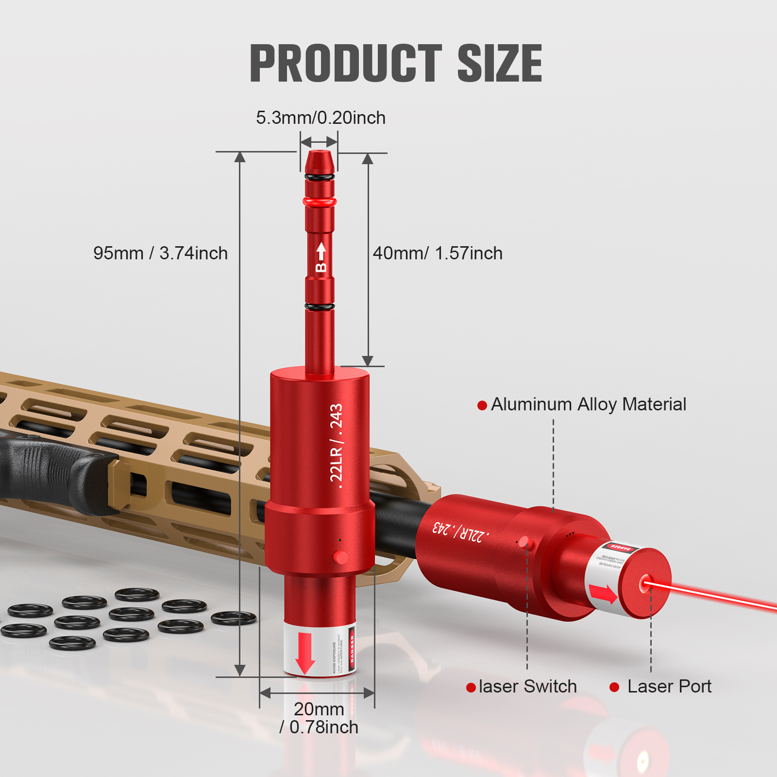 Industrial Laser Distance Sensor - 22LR.243 voice controlled laser emission trainer