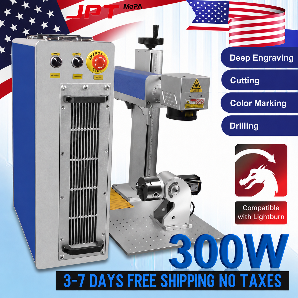 Industrial Laser Blasting - JPT Mopa Laser Marking Machine with