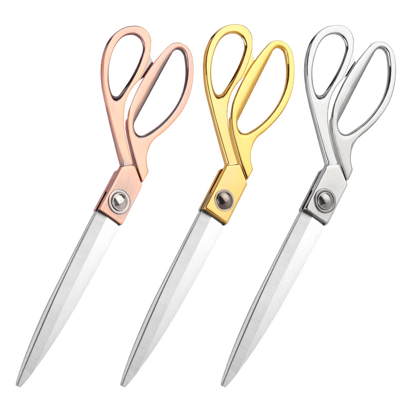 Industrial Laser Blasting - Dobeli Stainless Steel Gold-plated Tailor Scissors