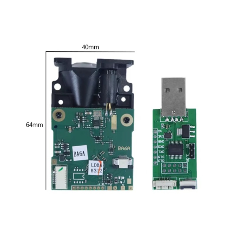 Industrial Laser Distance Sensor - 20HZ Optical Sensor Chip Rangefinder 100m