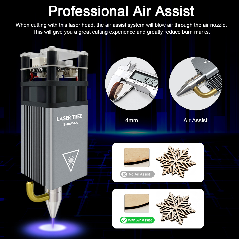 LASER TREE 5W Air Assist Metal – Industrial Laser Engraver recenzja i cena