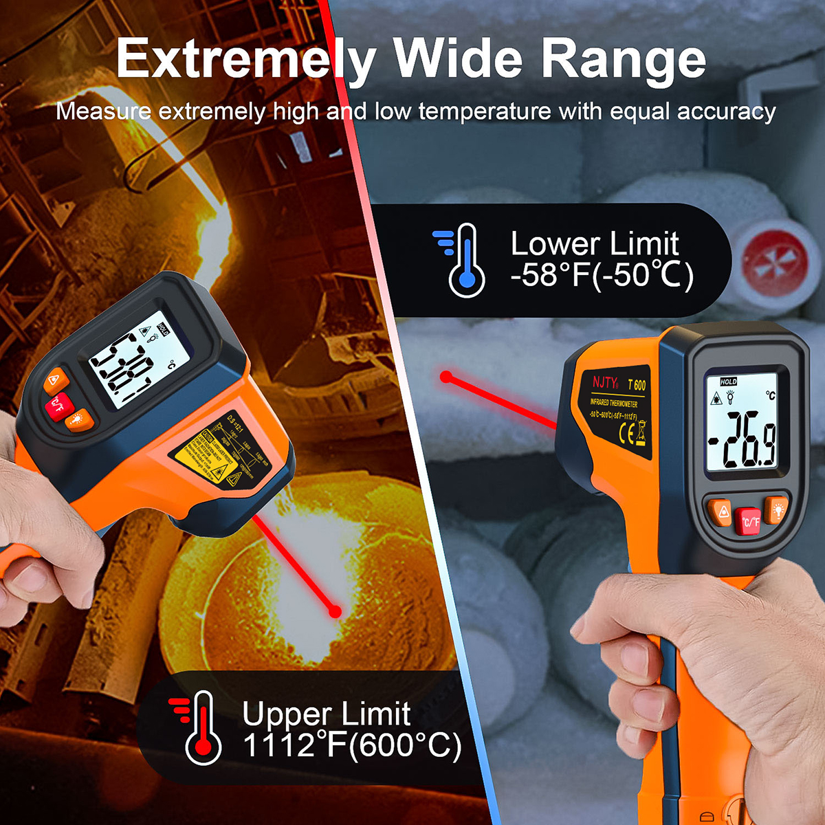 Digital Infrared Thermometer S – Industrial Laser Temperature Gun recenzja i cena