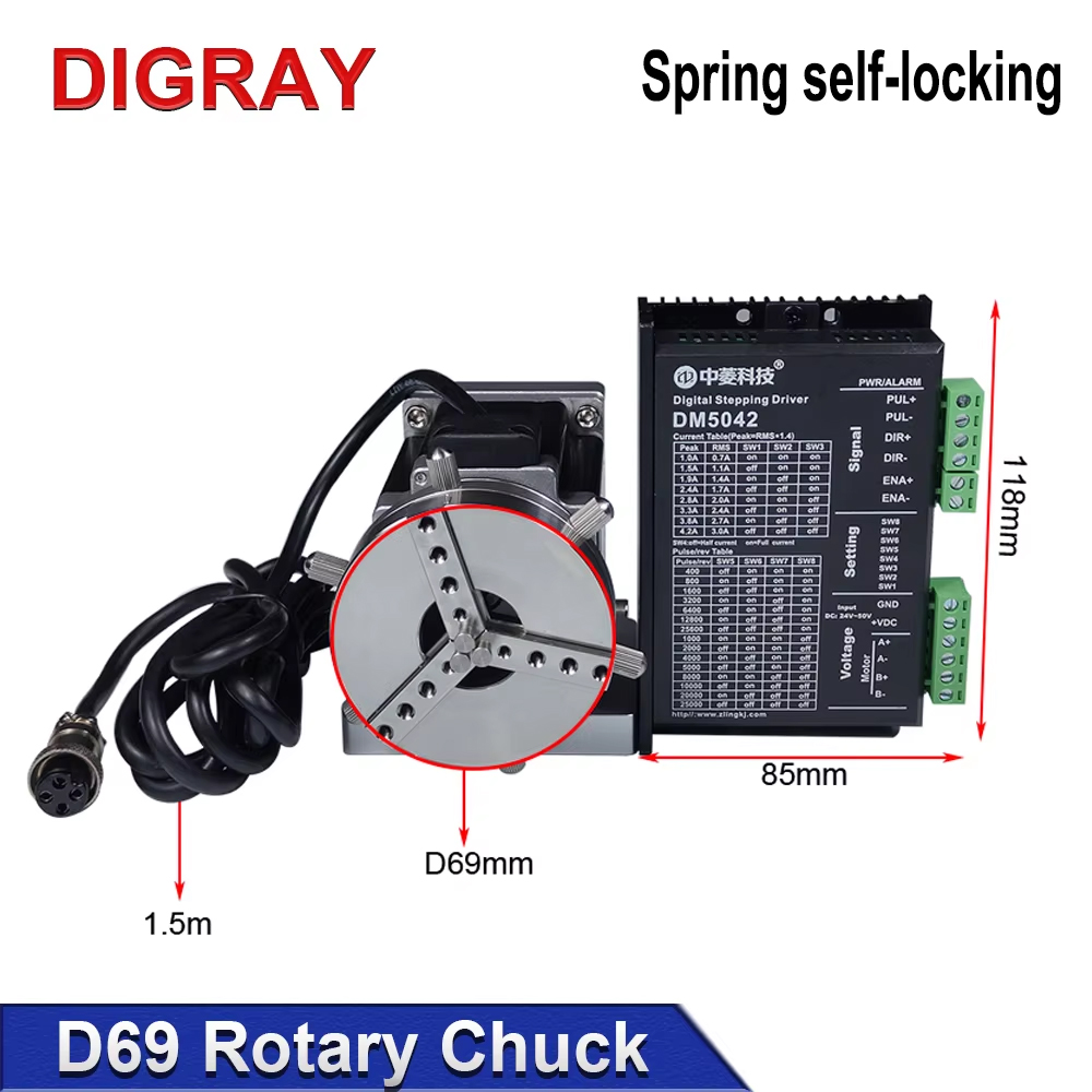 DIGRAY D69 CNC Router Laser Ma – Rotary Axis Laser Engraver recenzja i cena