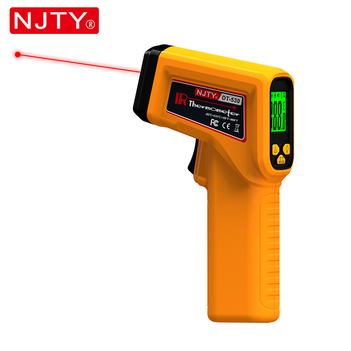 NJTY Infrared Thermometer Lase – Industrial Laser Temperature Gun recenzja i cena