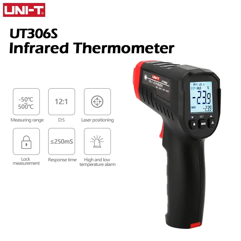 UNI-T Digital Thermometer UT30 – Industrial Laser Thermometer Gun recenzja i cena