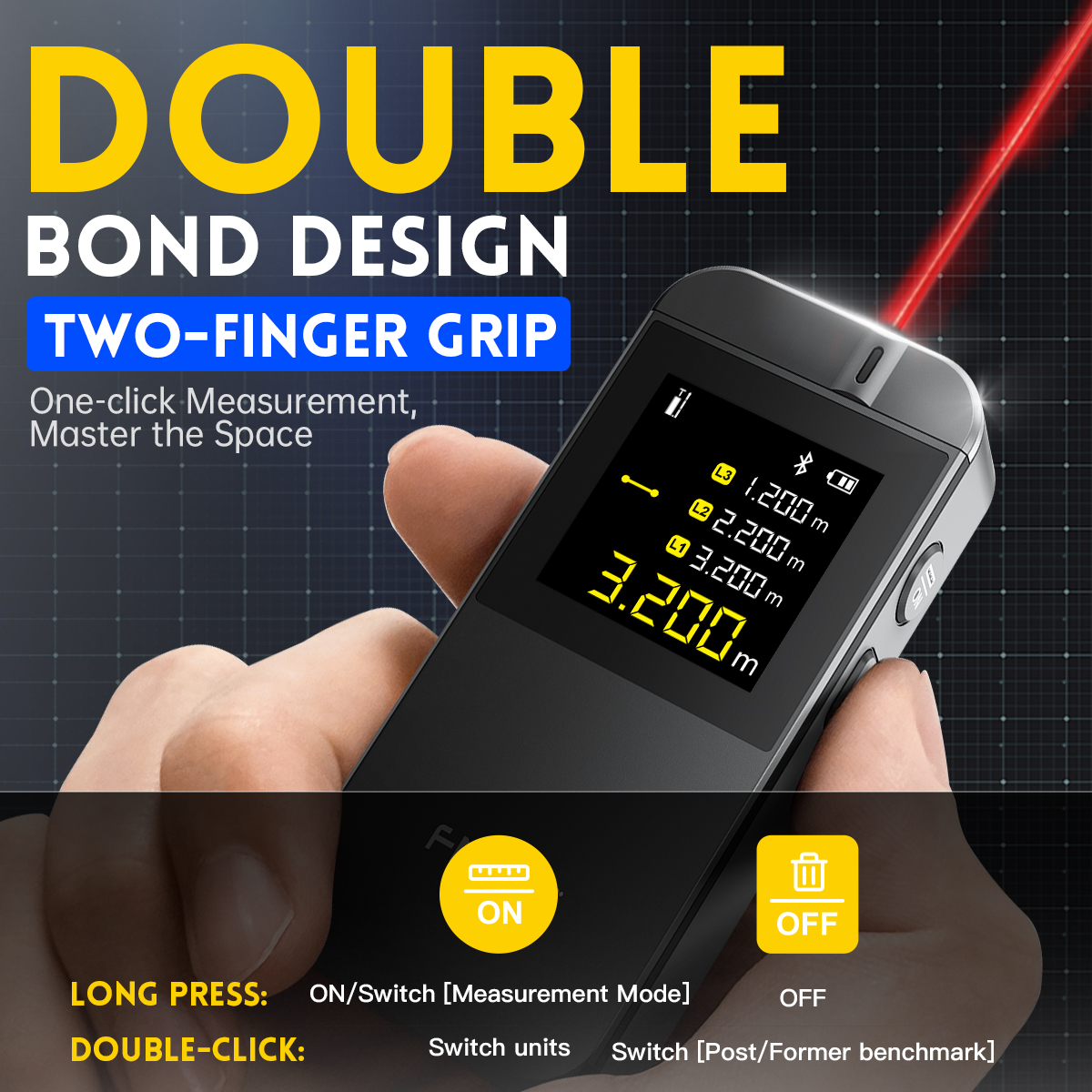 FNIRSI IR40 Digital Laser Tape – Industrial Laser Distance Sensor recenzja i cena