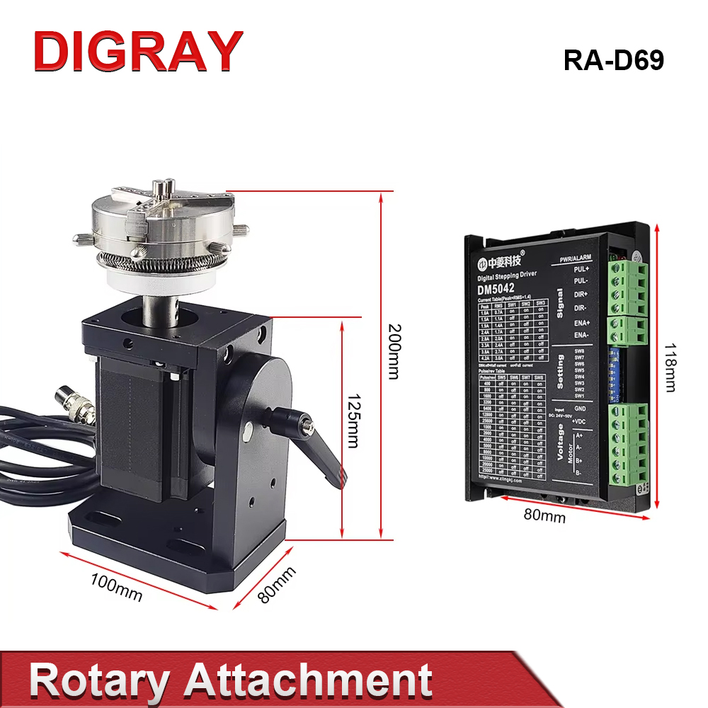 Digray D69 D60 Laser Marking M – Rotary Axis Laser Engraver recenzja i cena