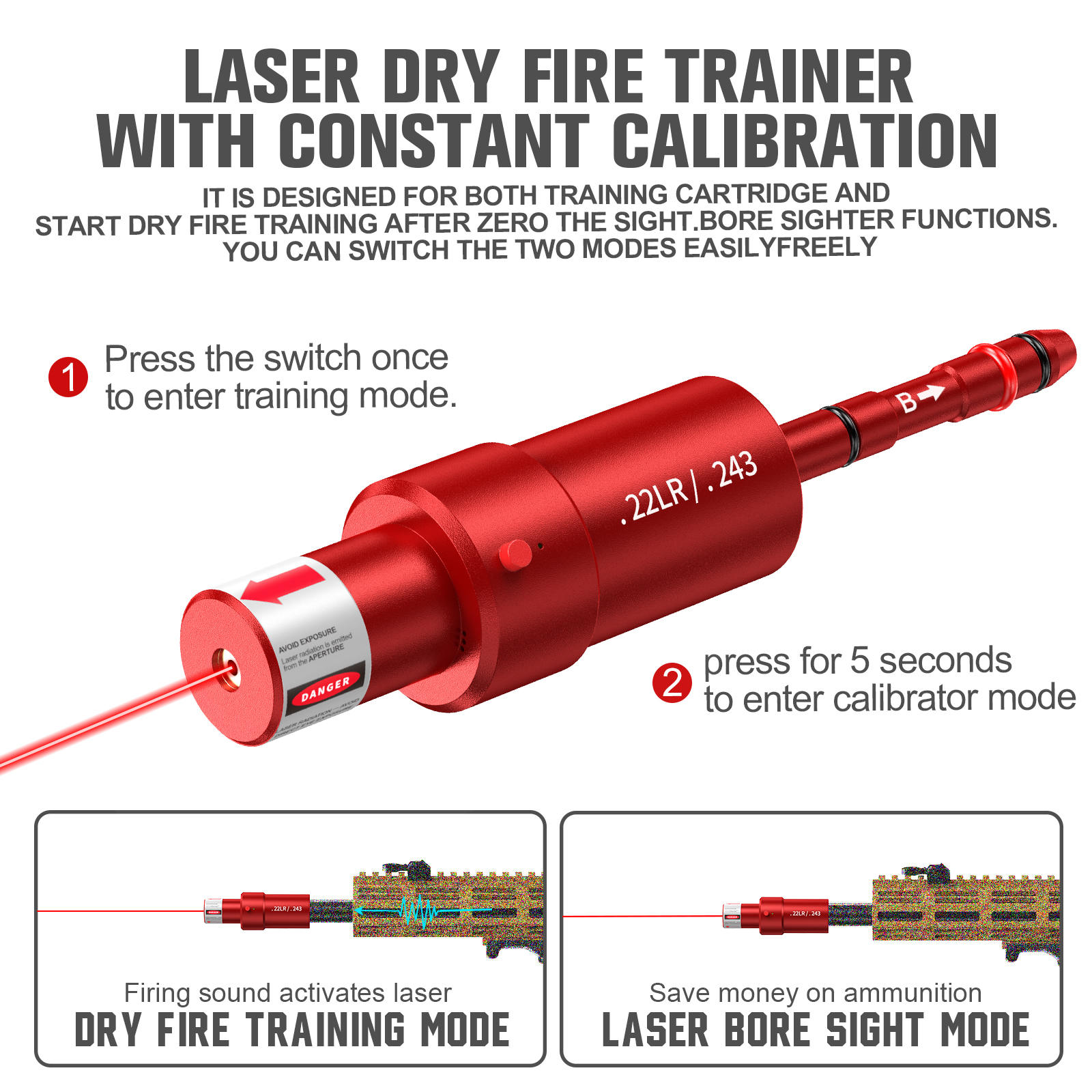 22LR.243 voice controlled lase – Industrial Laser Distance Sensor recenzja i cena