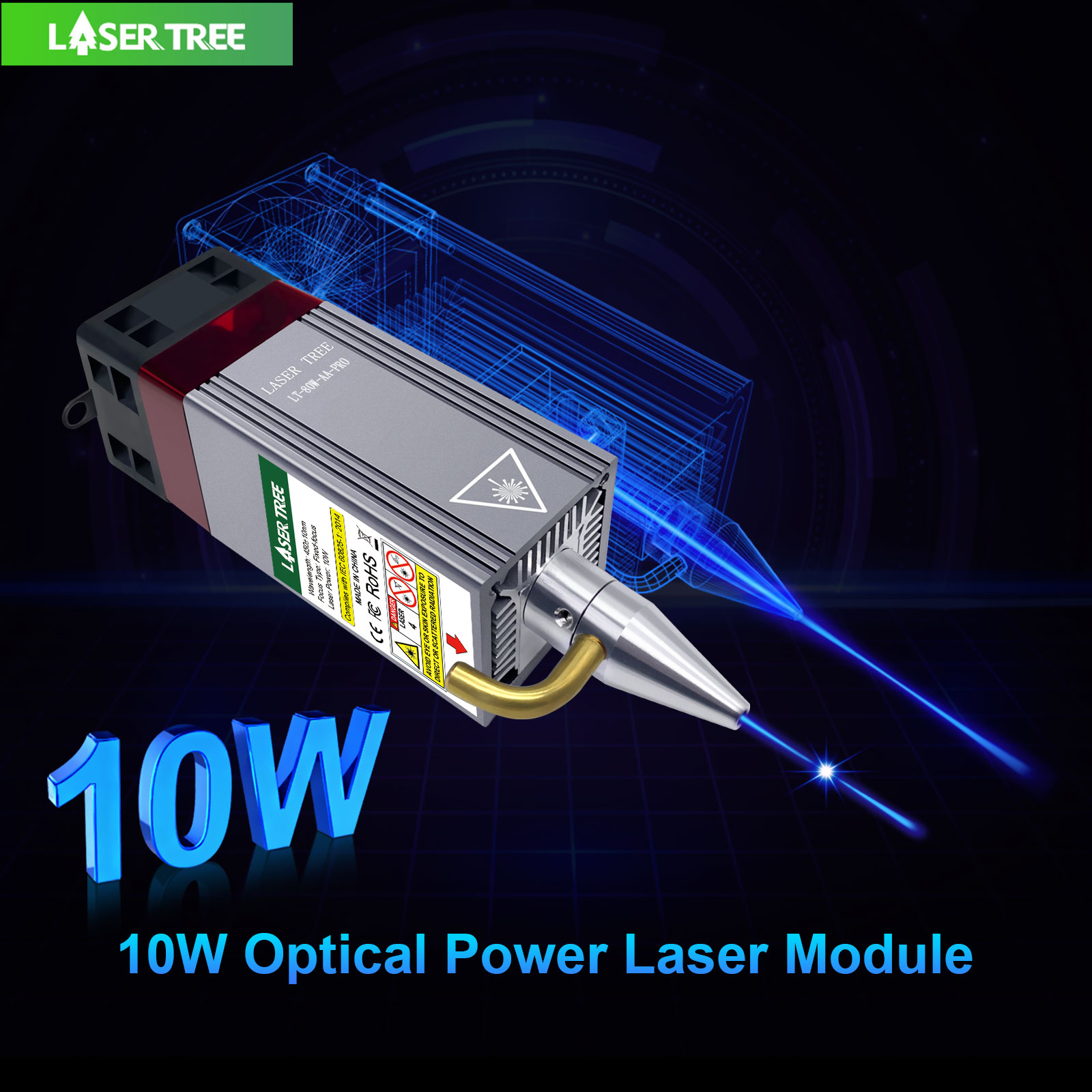 LASER TREE 5W 10W Optical Powe – Industrial Laser Engraver recenzja i cena