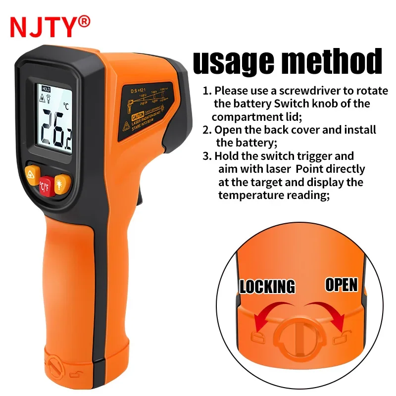 T400 T600 Digital Infrared The – Industrial Laser Temperature Gun recenzja i cena