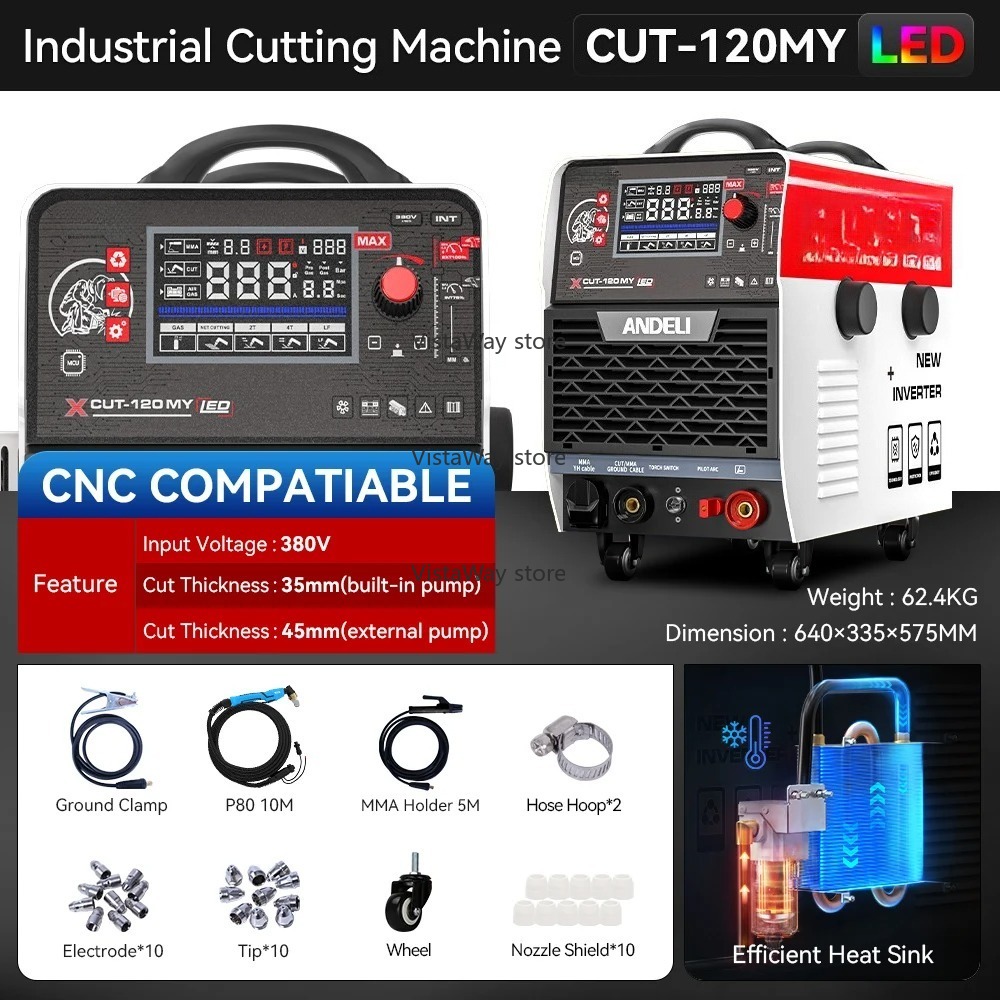 CUT 120 380V CNC Bulit-in Pump – Cnc Plasma Cutter recenzja i cena