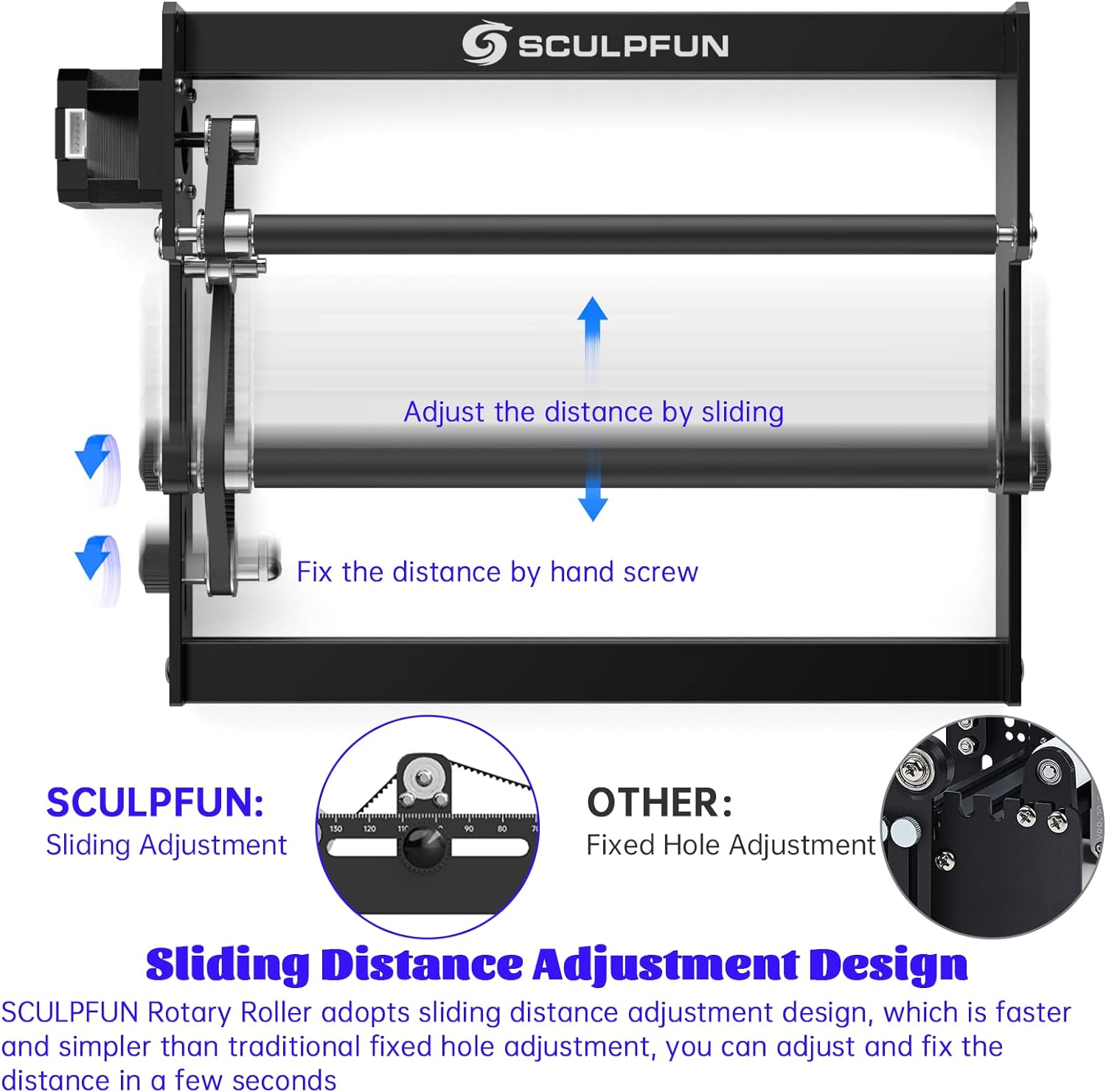 SCULPFUN Laser Rotary Roller L – Rotary Axis Laser Engraver recenzja i cena