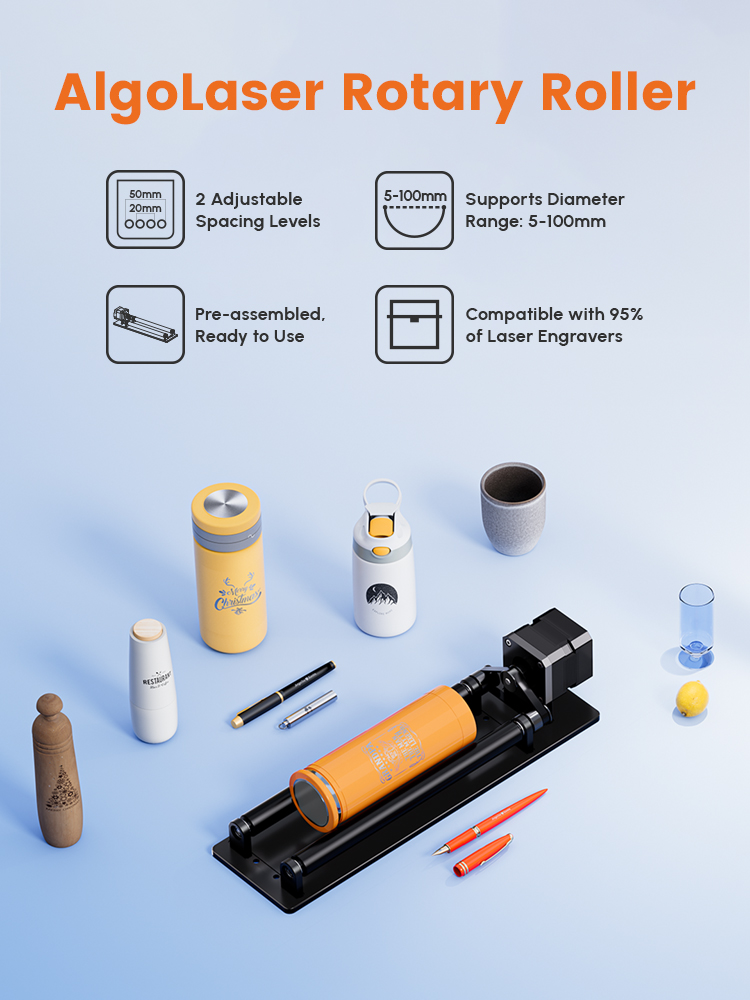 AlgoLaser Rotary Roller 360° R – Rotary Axis Laser Engraver recenzja i cena