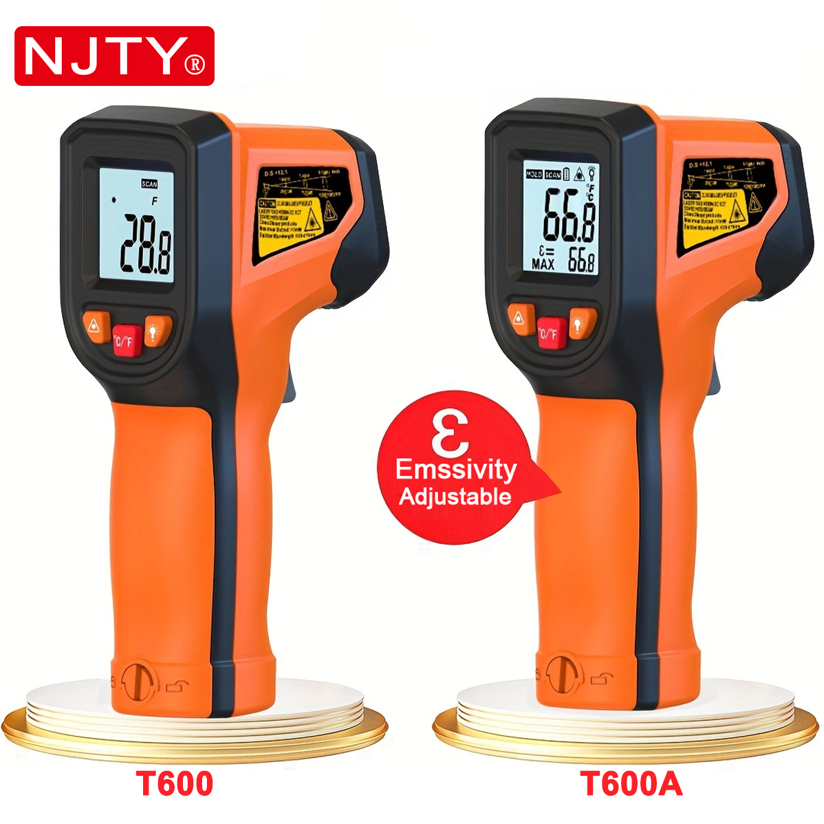 NJTY T600T600A Laser Temperatu – Industrial Laser Temperature Gun recenzja i cena