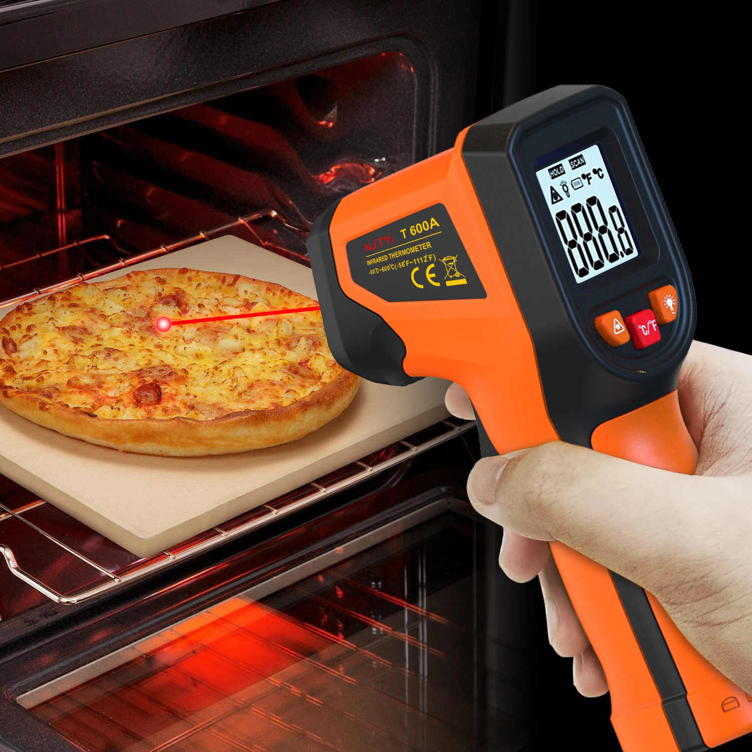 NJTY T600T600A Laser Temperatu – Industrial Laser Temperature Gun recenzja i cena
