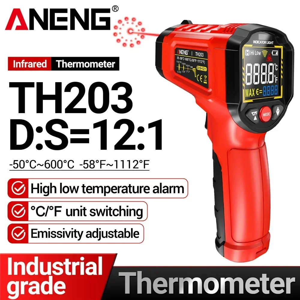 Infrared thermometer -50℃~600℃ – Industrial Laser Temperature Gun recenzja i cena