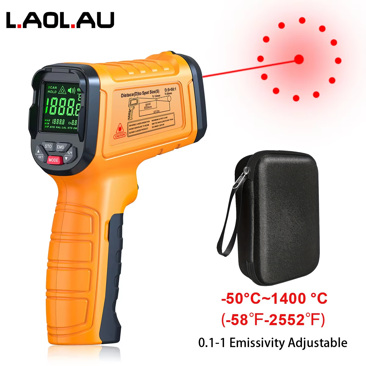 DT1000 DT1600 Infrared Thermom – Industrial Laser Temperature Gun recenzja i cena