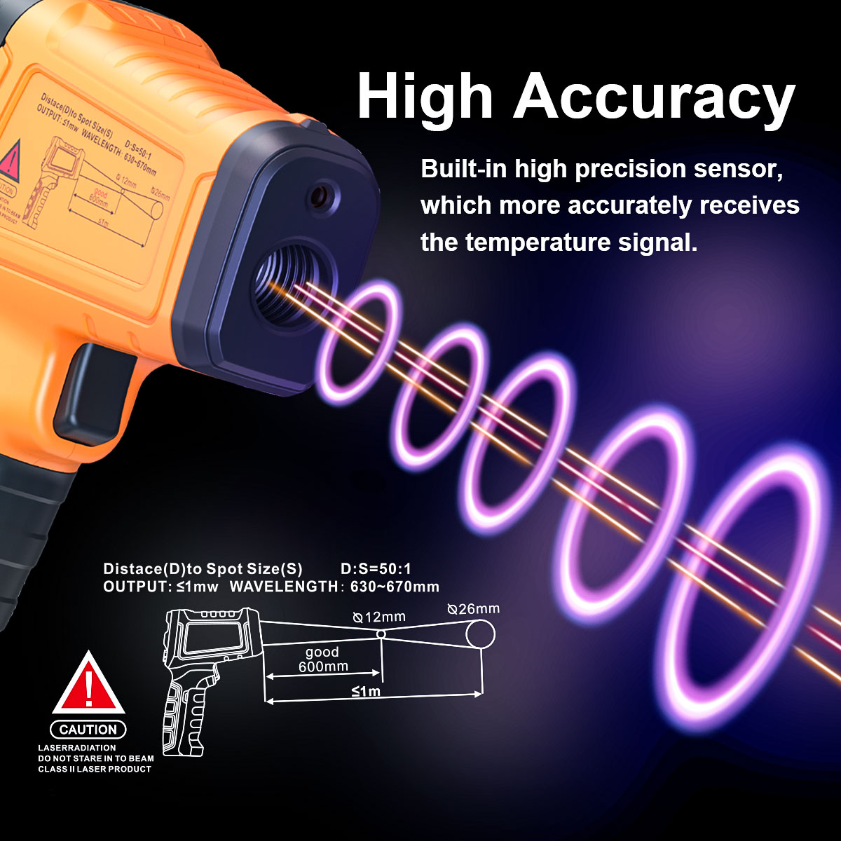 DT1000 DT1600 Infrared Thermom – Industrial Laser Temperature Gun recenzja i cena