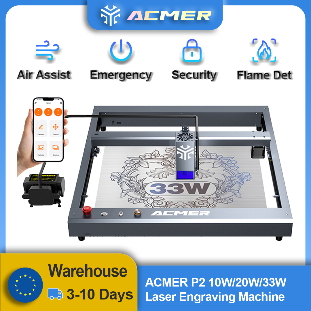 ACMER P2 Laser Engraver 33W 20 – Industrial Laser Blasting recenzja i cena