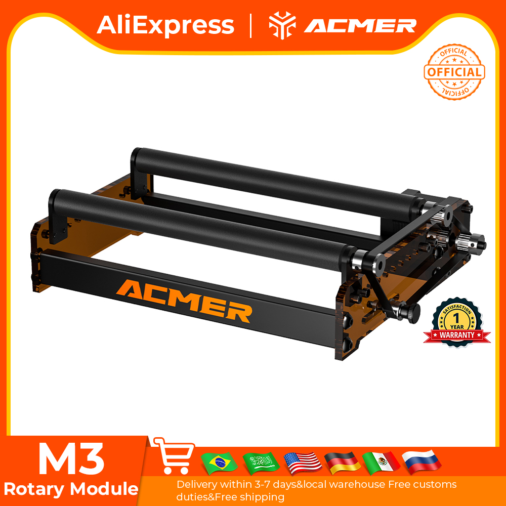 ACMER M3 Laser Rotary Roller 3 – Rotary Axis Laser Engraver recenzja i cena
