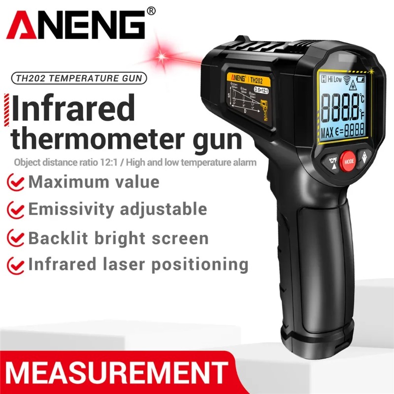 ANENG TH202 Industrial Handhel – Industrial Laser Temperature Gun recenzja i cena