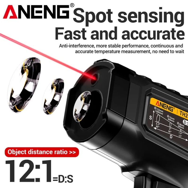 ANENG TH202 Industrial Handhel – Industrial Laser Temperature Gun recenzja i cena
