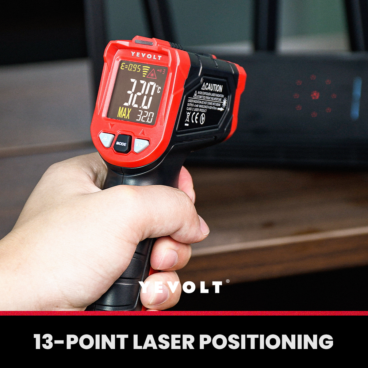 YEVOLT TA601 Series Digital In – Industrial Laser Temperature Gun recenzja i cena