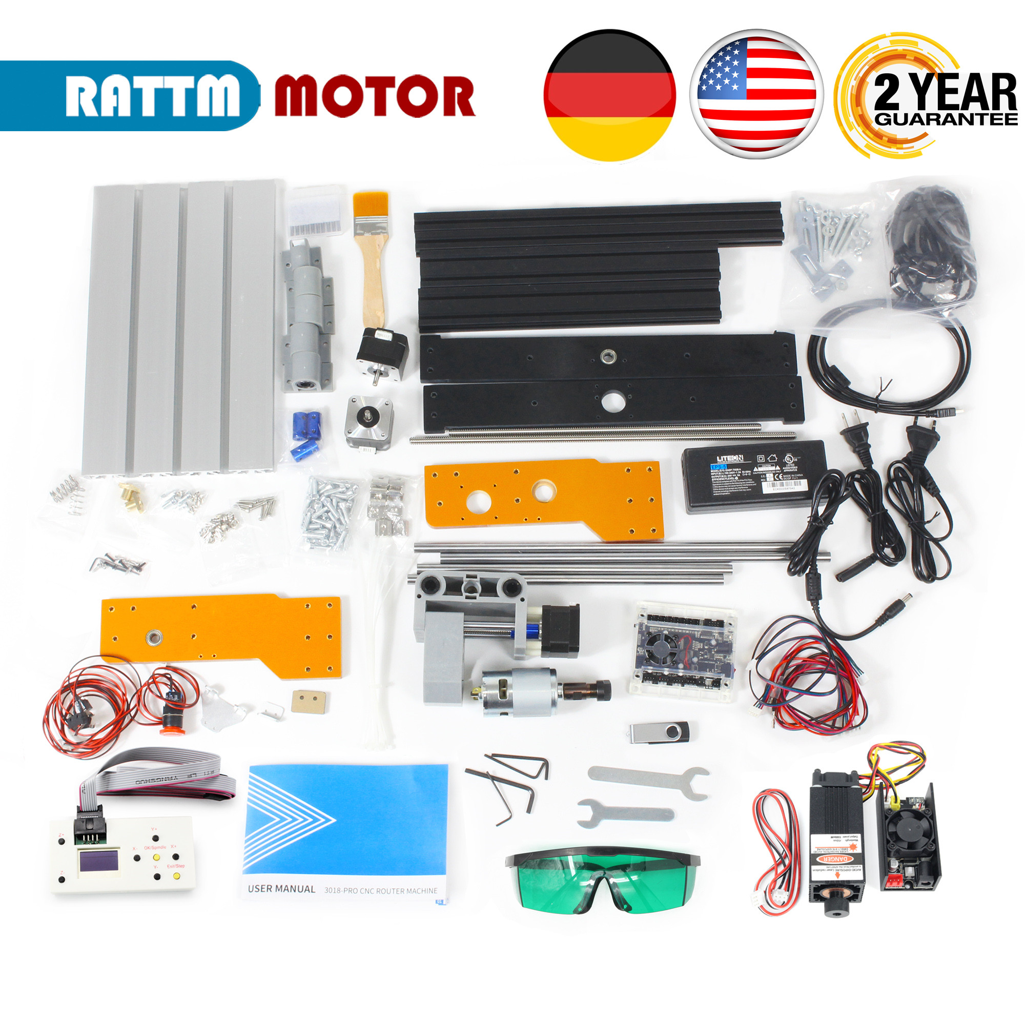【EU&USA Stock】CNC 3018 PRO Las – Industrial Laser Blasting recenzja i cena