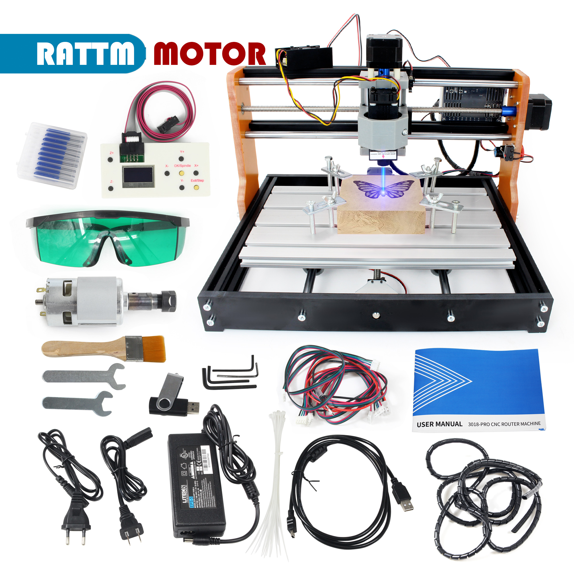 【EU&USA Stock】CNC 3018 PRO Las – Industrial Laser Blasting recenzja i cena