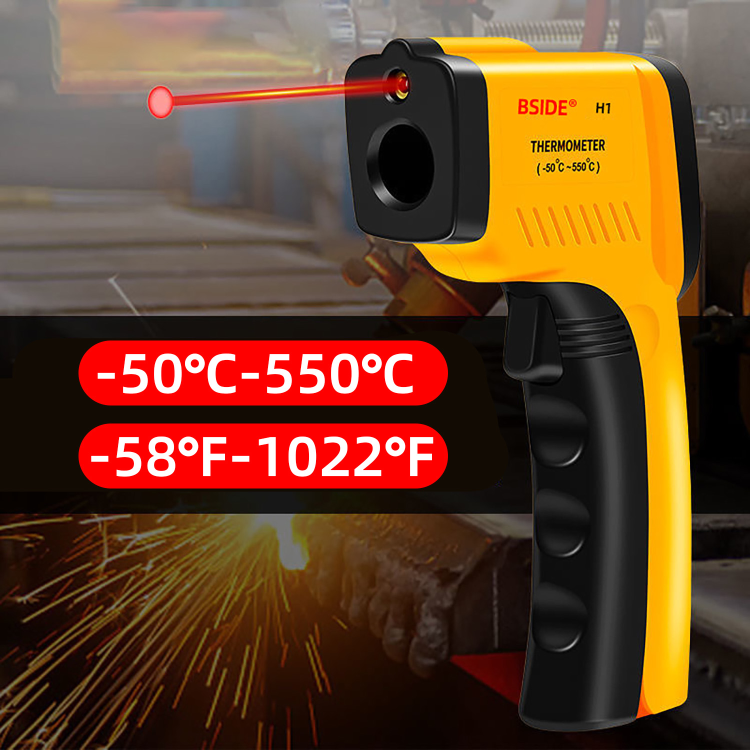 Digital Infrared Thermometer - – Industrial Laser Temperature Gun recenzja i cena