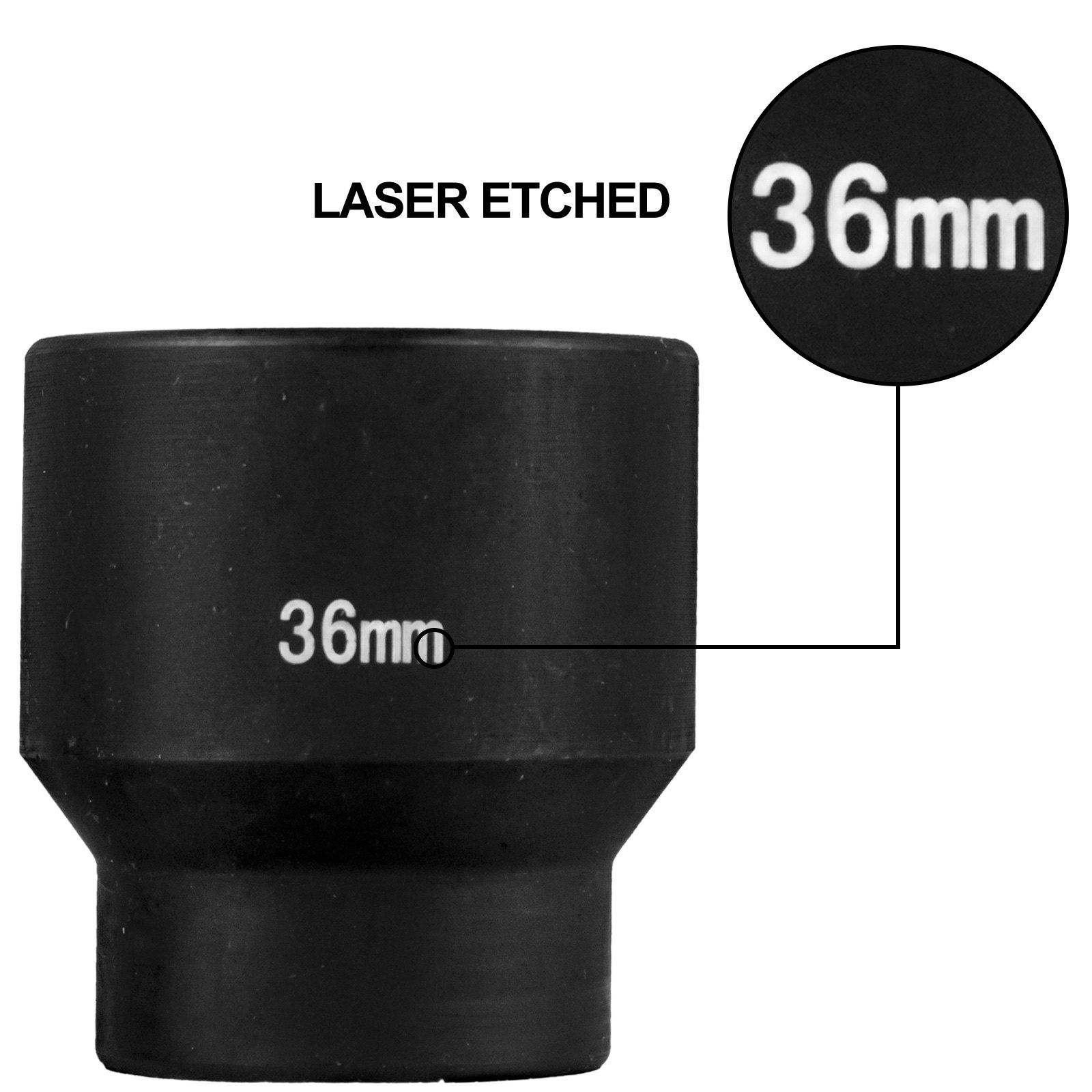 Metric Impact Socket Set, CR-V – Industrial Laser Etching recenzja i cena
