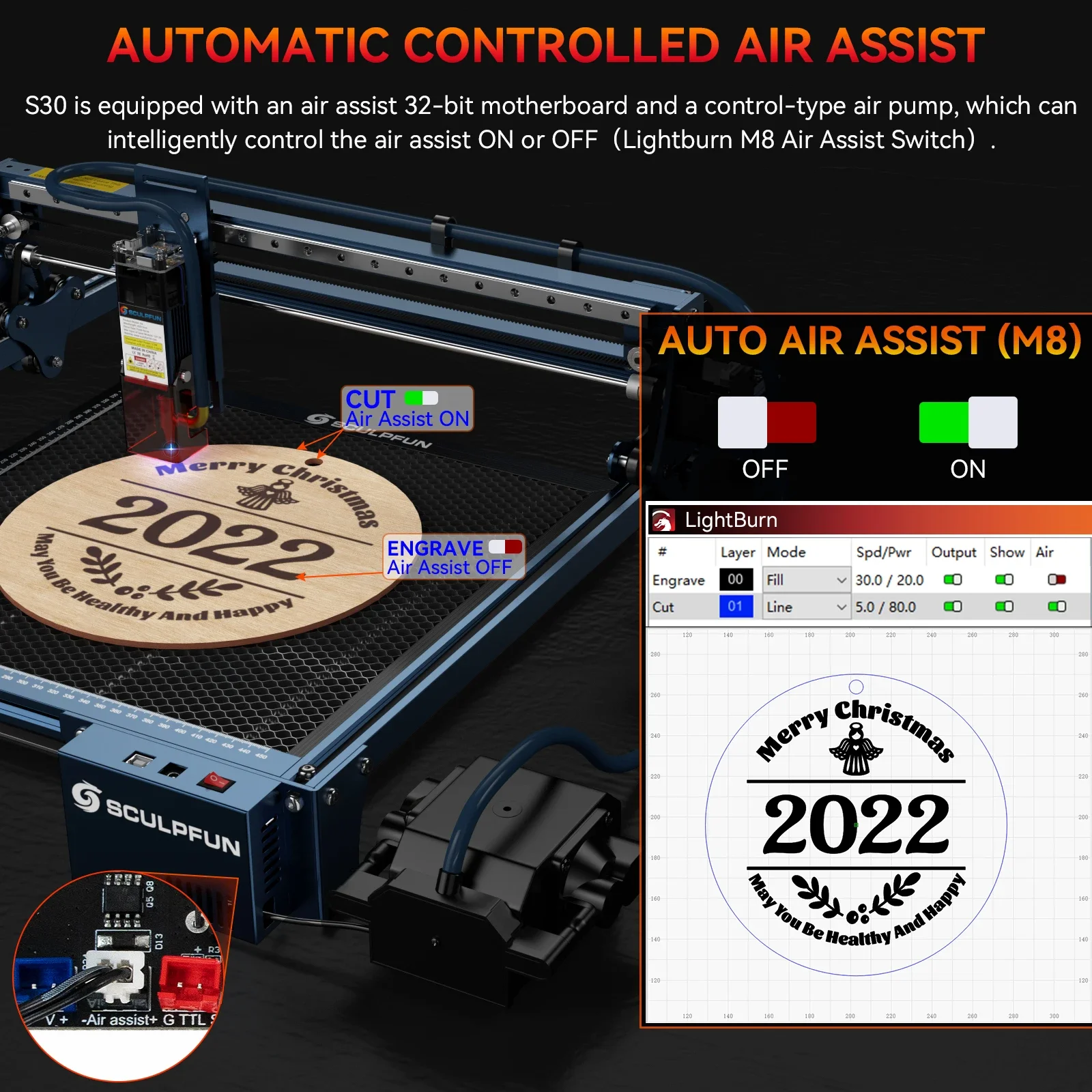 SCULPFUN S30 PRO MAX /S30 PRO/ – Industrial Laser Engraver recenzja i cena