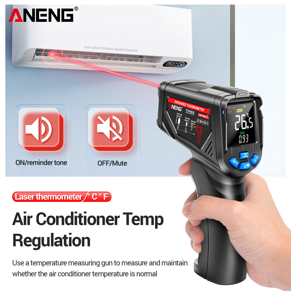 ANENG TH05 Infrared Thermomete – Industrial Laser Thermometer Gun recenzja i cena