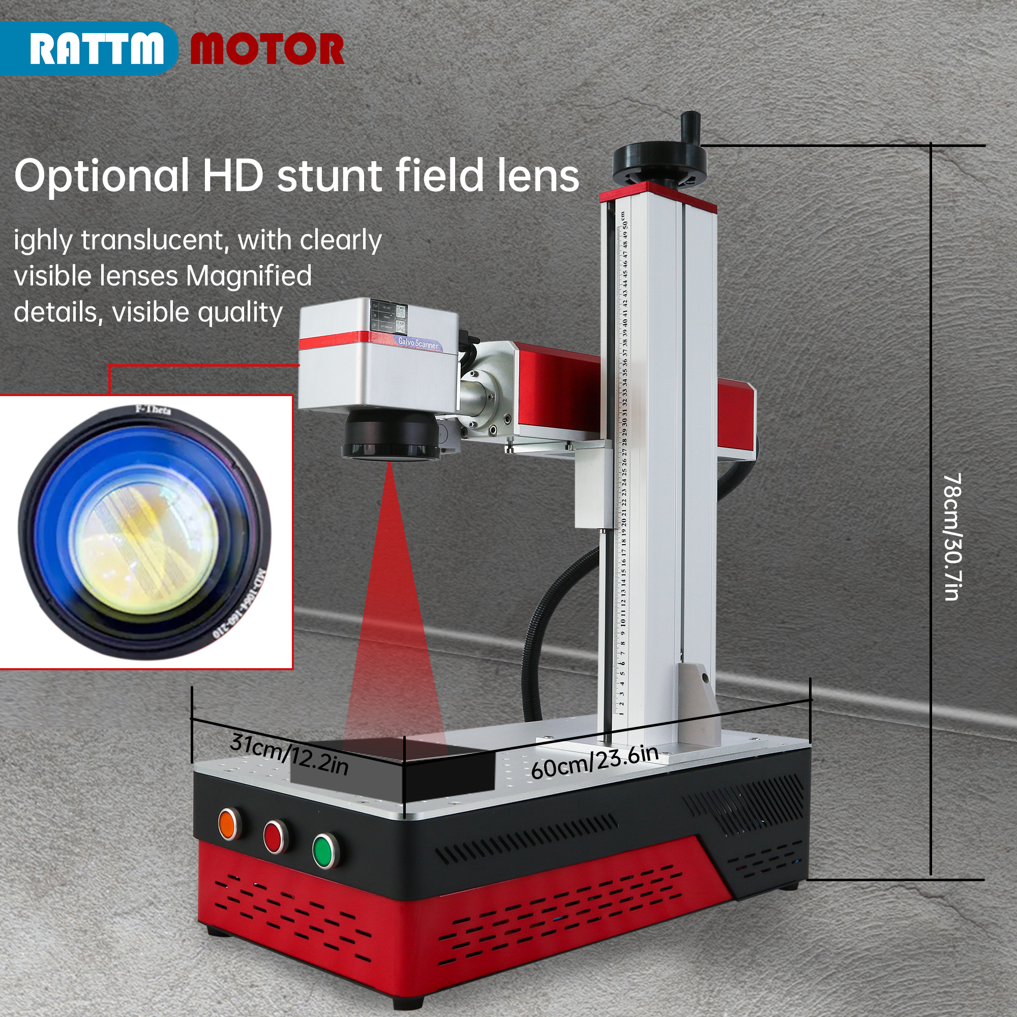 Raycus JPT LP,MOPA M7 30W 60W  – Rotary Axis Laser Engraver recenzja i cena