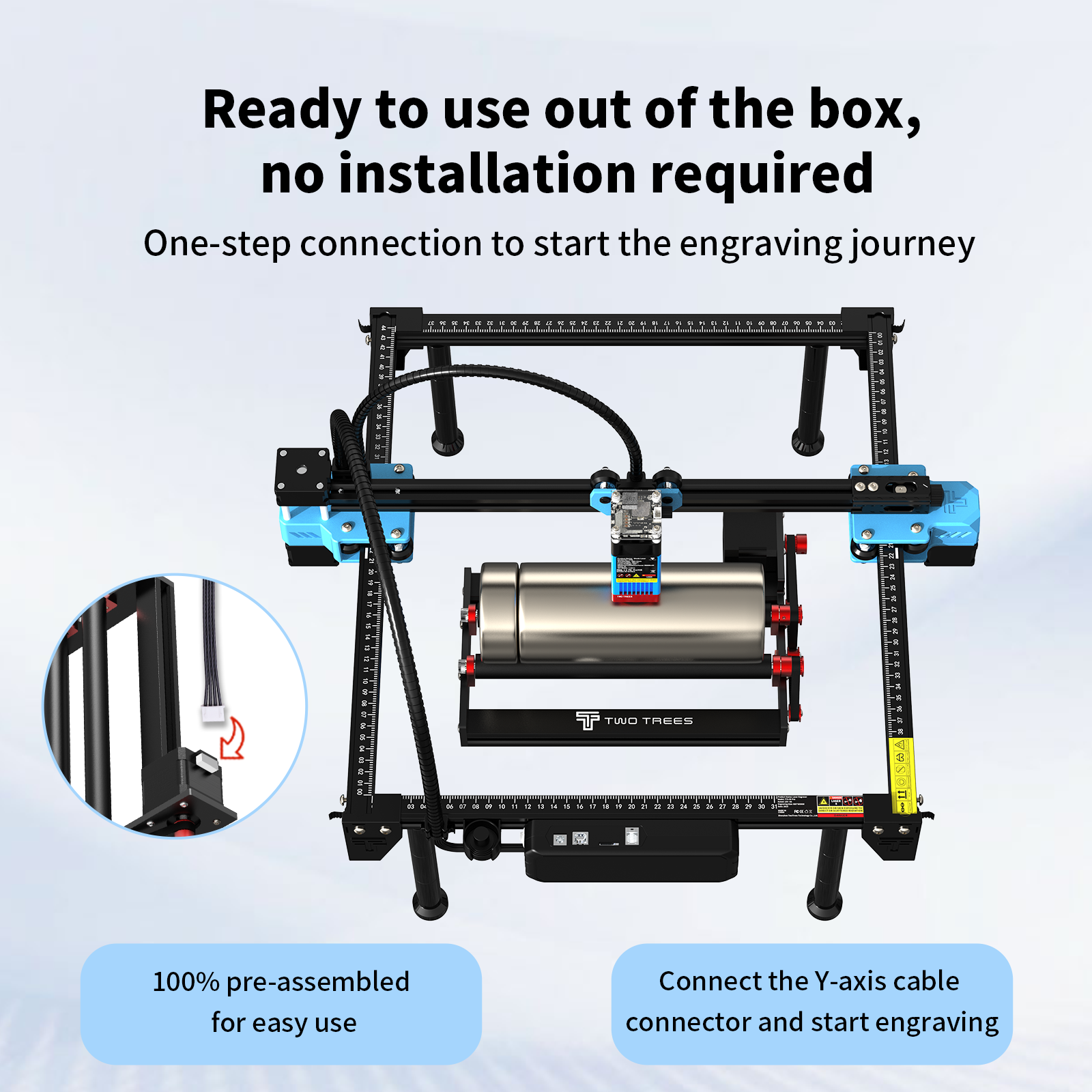 Twotrees Laser Engraving Machi – Rotary Axis Laser Engraver recenzja i cena